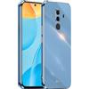 HONLEN Custodia per HUAWEI Mate10 Pro (6 Inches), Cover Morbida in Silicone TPU, Design del Telaio Galvanico - Blu navy