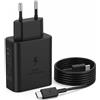 Hobeiy Caricabatterie USB-C 45W con Cavo da 1 m, Nero | Ricarica Rapida 45W, Cavo Incluso 1 m, Connettore USB-C, Colore Nero