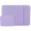 RAINYEAR make life easier RAINYEAR Custodia per laptop da 13 pollici per MacBook Air 13 pollici (M5, M4, M3, M2, M1) e custodia protettiva per MacBook Pro da 13,3 e 14 pollici con tasca frontale e scomparto, Viola