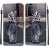 KENHONER Custodia per Oppo A54 5G / A74 5G, gatto e tigre | Portafoglio Pelle PU, Magnetica, Resistente Agli Urti, Scomparto Carte Credito, Pieghevole, Flip Libro, Motivo
