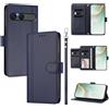 LIAOCY Custodia a Libro Portafoglio per Sony Xperia 10 VII / 10 VIII, Pelle PU con Fibbia Magnetica [9 Scomparti per Carte], Cover Business Antiurto con Supporto, Blue.