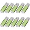 Yaxiny - 10 chiavette USB 2.0 Verde 512 Mb