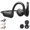 Generico 8mp Smart Camera Open-Ear Headset Eis Video, Ai, Ip54 Waterproof (Black) | Open Ear Bluetooth 5.4 Wireless Earphones with AI Translation, Dual Mic, for Running, Cycling and Travel