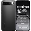 realme 16 5G Smartphone 6+256GB,Air Black | Batteria 6550mAh, Ricarica Rapida 45W, Display AMOLED 6,57 pollici, 120Hz, Fotocamera AI 50MP, Dimensity 6400 Turbo, IP69