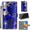 KENHONER Custodia per Samsung Galaxy A51, Farfalla | Portafoglio Pelle PU, Magnetica, Resistente Agli Urti, Scomparto Carte Credito, Pieghevole, Flip Libro, Motivo