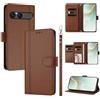 LIAOCY Custodia a Libro Portafoglio per Sony Xperia 10 VII / 10 VIII, Pelle PU con Fibbia Magnetica [9 Scomparti per Carte], Cover Business Antiurto con Supporto, Brown.