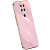 RankOne La Custodia del Telefono è Adatta per Redmi Note 9 (4G) (6.53 Inches), Case per Cellulare in Silicone con Telaio Galvanico - Viola