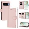 LIAOCY Custodia a Libro Portafoglio per Google Pixel 11 Pro XL, Pelle PU con Fibbia Magnetica [9 Scomparti per Carte], Cover Business Antiurto con Supporto, Pink.