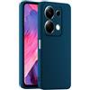 HULLIN Custodia per Telefono in Silicone Colorato, Adatta per Redmi Note 13 Pro 4G / POCO M6 Pro 4G (6.67) - Blu zaffiro