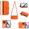GoodcAcy Cover per Honor X9A 5G/Honor Magic 5 Lite Portafoglio Pelle PU Design Flip Folio Magnetico con Slot per Carte, Funzione Cavalletto Custodia Protettiva Case con Laccio Tracolla,Arancione