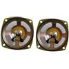 Generic 2 Pezzi Altoparlanti Impermeabili Da 3 Pollici 78MM 8 Ohm 5W Unità Altoparlante Per Allarme Miniera Di Carbone Quadrato Trasparente Altoparlante Audio Da Esterno