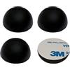 QILEMI Piedini Isolanti Autoadesivi in Silicone 8 PCS Paracolpi Autoadesivo 30mm x 15mm Buffer Autoadesivi Nero Silicone Autoadesivi Antirumore Paracolpi Autoadesivi Adatto per Porte di Altoparlanti