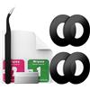 Eonpam Vetro Fotocamera 2 Pezzi per Oppo Reno7 Lite CPH2343 | Qualità originale lente fotocamera lente posteriore ricambio HD camera glass con kit riparazione.