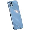 RankOne La Custodia del Telefono è Adatta per Samsung Galaxy A12 / M12 / A12 Nacho (6.5 Inches), Case per Cellulare in Silicone con Telaio Galvanico - Blu navy