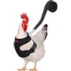 syayw Guinzaglio per pollo: imbracatura per anatra regolabile con guinzaglio e | cintura abbinata, cappelli di pollo per polli, divertenti e confortevoli, per piccoli animali domestici