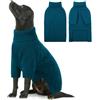 AOFITEE Maglione per Cane, Invernale Maglioncino per Cane Taglia Grande con Collo Alto, Morbida e Calda Croci Maglioncini Pet con Maniche, Maglioni Cani Blu per Dobermann, 2XL