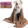 JSTHHTT 2pcs Asciugamani per Cani, Asciugamano Cane, Asciugamano Microfibra per Cani, Panno Ultra Assorbente per Cani, Asciugamano da Bagno Morbido Lavabile, per Cani di Taglia Media e Piccolo