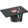 Risveglio Tavolo elevatore per router per la lavorazione del legno con design invertito da 65 mm per decespugliatori, base fissa in lega di alluminio, altezza regolabile da 0 a 57 mm, compatibile con