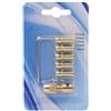 TONIXY Kit adattatore per mini mandrino in ottone, 7 pezzi, per punte da 0,5 mm a 3,0 mm, funziona con trapani elettrici, trapani manuali e utensili rotanti (2,35 mm)