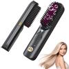 Bopcal Spazzola Lisciante per Capelli 10000mAh - 3 in 1 Spazzola Lisciante Senza Fili 300 Milioni di Ioni, Riscaldata 30S, Ceramica antiscottatura, Viaggio, Portatile e Powerbank JDS1