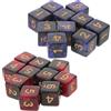BRIGHTFUFU Set di 20 Dadi da Gioco in Acrilico a 6 Facce Design Galassia, Cubi Portatili per Giochi da Tavolo e Sessioni Rpg