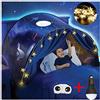 FLAYOR Dream Tents Unisex - Tenda da letto per bambini Pop Up con LED, tunnel pieghevole, gioco con luce, regalo di compleanno di Natale (passeggiata nello spazio)