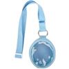 NbgrvB per tamagotchi Paradise Case Custodia protettiva in nylon con guscio in TPU - Copertura antiurto per accessori per console virtuali per animali domestici - Blu Rosa Viola 9 x 7,5 x 4 cm (blu)