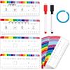 Qukoielly Linea Dei Numeri,Giochi Educativi Di Addizione E Sottrazione,Giochi Matematici Cancellabili a Doppia Faccia con Anello di Archiviazione - Per Bambini Ragazze Casa Asilo Classe Scuola Materna