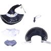niannyyhouse Bambola di peluche, 10 cm, 20 cm, cappello, scialle, gilet, camicia, pantaloni, cravatta, scarpe, vestito magico, accessori per bambole (nero, 10 cm)