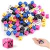 Cheynn 100 mini dadi D6, 5 mm, piccoli dadi colorati, set di dadi a sei lati, dadi da gioco D6 per giochi di dadi, matematica, giochi da tavolo, giochi di carte, giochi di feste, bar