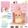 Teoryieer Macchina Caffè Giocattolo, Macchina da Caffè in Legno per Bambini (Rosa)