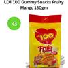 Lot 100 Gomme Snacks Fruttate Mango 130gm - Halal Certificato Malaysia - 3