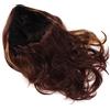 Yosoo Parrucca Lunga con Riflessi, Capelli Castani Sintetici Resistenti Al Calore Ad Alta densità per Donne, Vita Quotidiana, Intrattenimento