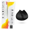 GENERICO Bes Professional Coloring Tinta Capelli 100ml, Crema Colorante Permanente con Estratti Vegetali, Copertura Capelli Bianchi e Riflessi COLORE 1 NERO