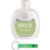 Beni Culinari Breeze - 12 deodorante da tè verde Squeeze, deodorante senza gas e senza sali di alluminio, 48 ore, deodorante profumato, 100 ml + portachiavi Beni Culinari