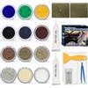 AN-WATTY Kit Riparazione Sedili Auto in Tessuto 12 Colori, Kit Ripara Divani | Kit Riparazione Divano Tessuto, per Riparare Strappi, Fori e Usura su Sedili Auto, Tessuti, Aappeti e Abbigliamento