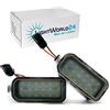 LIGHTWORLD24 Welt der Lichter LIGHTWORLD24 Illuminazione LED Targa Luci Targa per Ford Fiesta Focus C-Max Mondeo Galaxy S-Max Kuga Jaguar J XJ XF 18 SMD Luce Xenon Set da 2