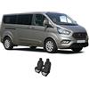 Accesorionline - Coprisedili per auto in tessuto, compatibili con Ford Transit Custom (2 posti, nero)
