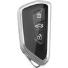 Ruiya Compatibile con 2020-2026 VW Golf 8 8.5 ID.3 ID.4 ID.5 ID.7 Cover Chiavi auto , Chiave in TPU Portachiavi Cover per Chiavi Ricambio Telecomando Custodia Coprichiave Golf 8 Accessori, Argento