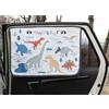 bebedeco Magnetico auto tenda parasole per finestrini laterali per bambini - parasole Protector - protegge dal sole riflesso e calore. Blocchi di raggi UV glare - per interni auto parasole (Dinosaur)