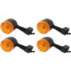 MB SPARE PARTS Kit 4 Frecce Indicatori Direzione Yamaha TT 600 R/RE | 2 Destre + 2 Sinistre, Anteriori e Posteriori, Compatibili con TT 600 TTE, Moto Fuoristrada, Replica OEM