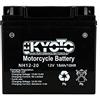 Kyoto Batteria moto Kyoto NH12-20 (51913 YT19BL-BS) AGM - Senza manutenzione - 12 V 18 Ah - Dimensioni: 176 x 75 x 167 mm compatibile con BMW K1600 GT 1600 2010-