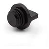 HYEPIVOT Tappo di riempimento olio in alluminio CNC M20 x 2,5 mm per Ninja 250 400R 600R 650 ER-4n ER-6F ER-6N Z1000 Z800 Z900 KLX250 D-TRACKER nero