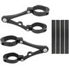 LKHJDBIY Staffe Supporto Faretti Supporto per faro da 33 mm a 58 mm, supporto per tubo forcella, supporto per luce, 54, 49, 45, 41, 37 mm, per moto, bobber, cafe racer, universale di Barra Luminosa(33-37mm)