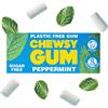 Chewsy alla menta piperita | Chewing gum naturale, senza plastica | Senza zucchero, senza aspartame | 100% xilitolo, adatta ai denti | Vegano, 15 g (confezione da 12, 120 pezzi)