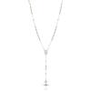 Donipreziosi Collana Rosario Unisex in Acciaio Inox - Rosario Classico Uomo Donna con Croce Pendente, Nickel Free - Catena 50+5 cm Disponibile in Vari Colori: Oro, Argento, Oro e Nero, Nero e Argento