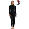 Merino.tech Set Intimo Termico Donna 100% Lana Merino Zip + Calze | Abbigliamento Tecnico con Mezza Cerniera: Intimo Termico Termoregolante per Sci, Trekking e Outdoor