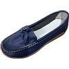 Generico Mocassini Donna Pelle Eleganti 35-43 EU con Basse Scarpe Comode Pianta Larga Senza Lacci Scarpe da Ballo Cerimonia Slip On Decollete Vintage Morbida Casual per Ufficio Primavera e Autunno,