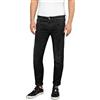 REPLAY Anbass Denim Jeans per Uomo, Stretch Jeans a gamba dritta con vita regolare, Modello: Slim Fit, Taglia: 27-40