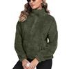 IWOLLENCE Felpe da donna in pile Teddy | Sherpa Teddy Fleece Jumper Mezza Zip Borg Fleece Donna Inverno Vestiti con Tasca a Canguro Giacca Calda Casual